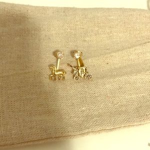 COACH ear jacket earrings